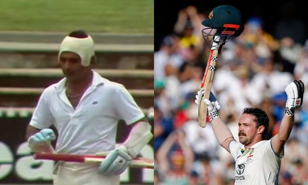 When Sunil Gavaskar showed Travis Head his century celebration with floppy hat on his bat handle